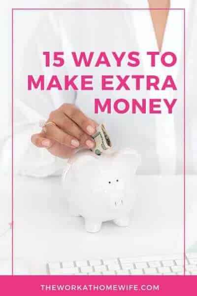 Would you like to earn some extra folding money from home? It’s easy to pick up a side income today. Here are 15 great supplemental income ideas. #extramoney #workfromhome